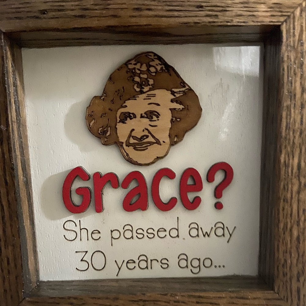 Wooden Framed Grace Sign